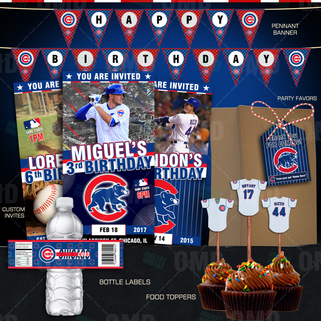 Chicago Cubs Baseball Ultimate Party Package – Sports Invites