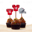 Ohio State Buckeyes Cupcake Toppers, Assorted Double Sided – Sports Invites