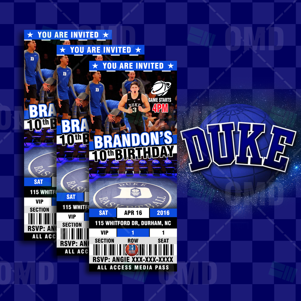 Duke Blue Devils Basketball Seating Chart
