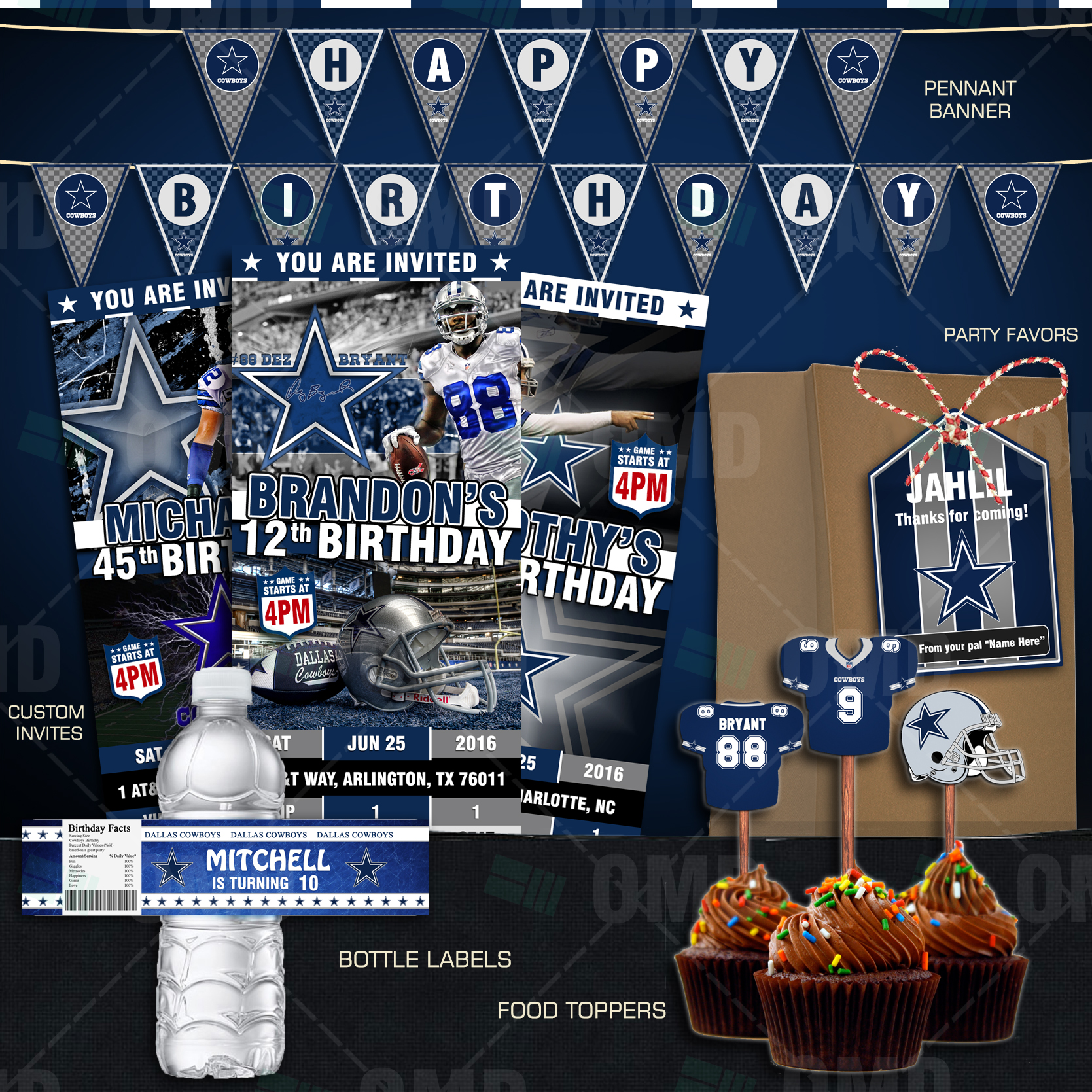  Dallas  Cowboys  Football Ultimate Party  Package Sports 