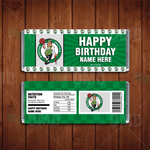 Buy Boston Celtics Printable Downloadable Bottle Label Online in India 