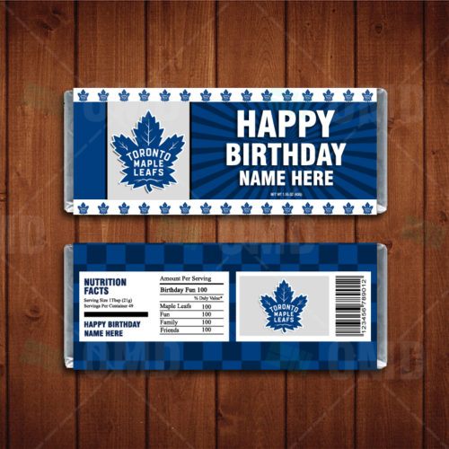 NHL Toronto Maple Leafs Ticket Birthday Invitation