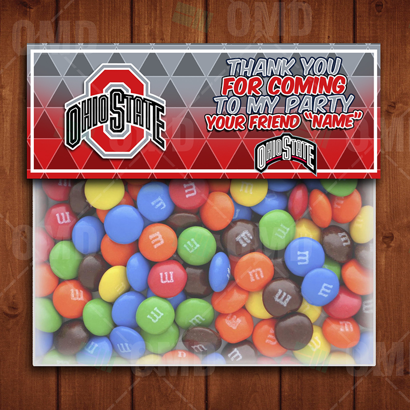 Ohio State Buckeyes Gift Boxes Sports Party Candy Boxes #1 – Sports Invites