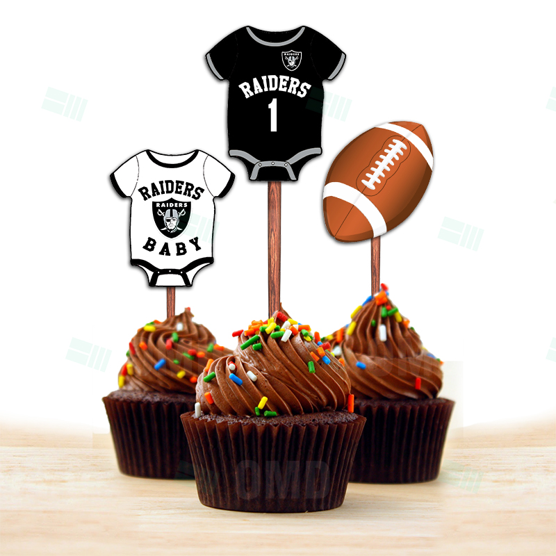 Las Vegas Sports Raiders Cake and Cupcake Topper -  UK