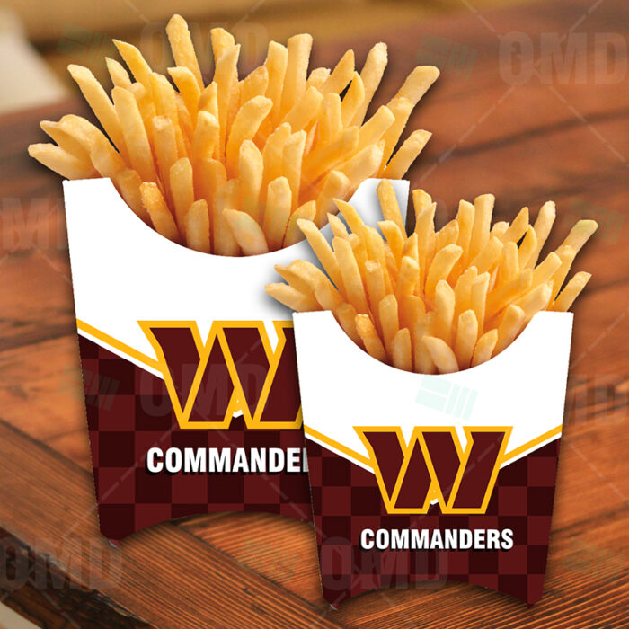 Washington Commanders Sports Party French Fry Boxes