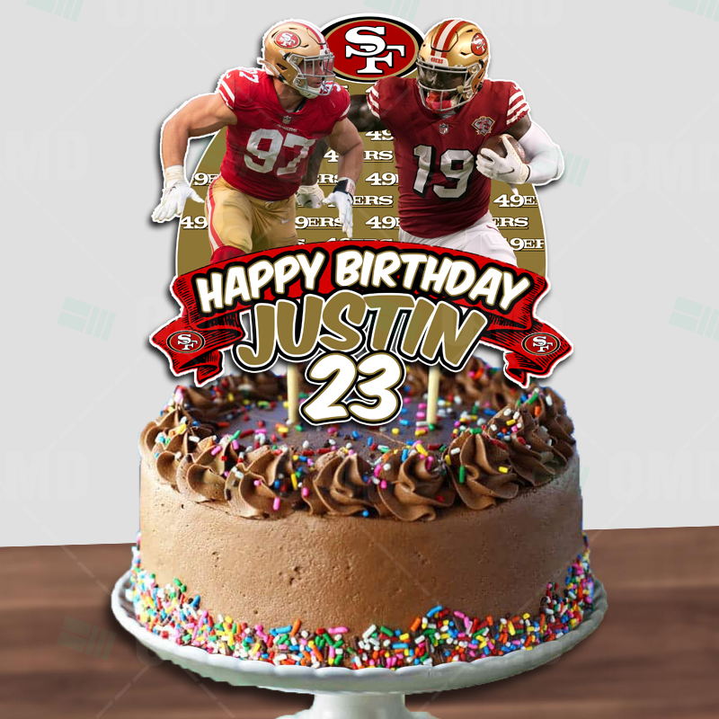 Cake tag: 49ers - CakesDecor