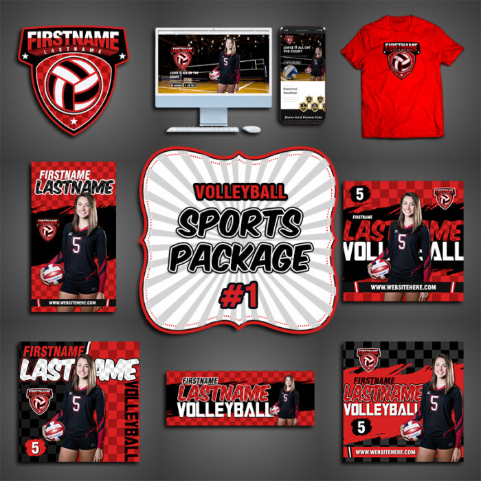 Sports Complete Volleyball Branding Package #1
