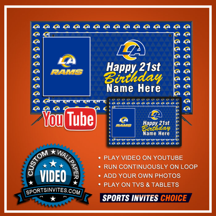 Sports Birthday Baby Shower Wedding Event Video Wallpaper - FREE