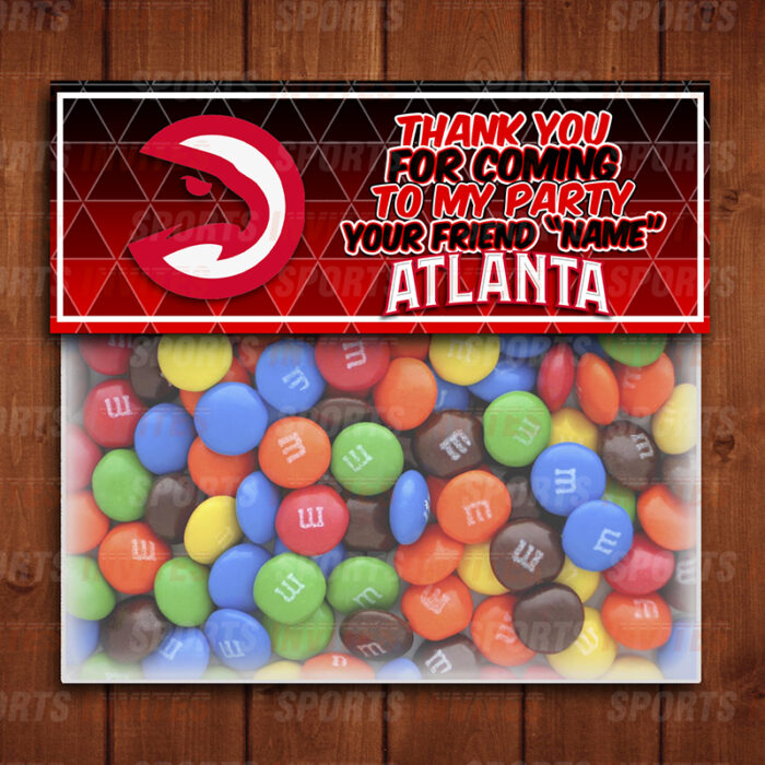 Atlanta Hawks Sports Party Bag Toppers