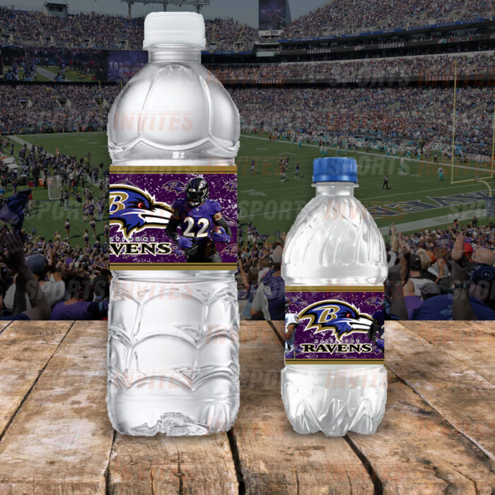 Baltimore Ravens Custom Sports Bottle Labels - Image 3