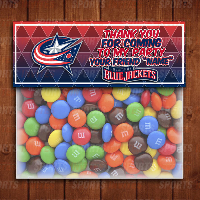 Columbus Blue Jackets Sports Party Bag Toppers
