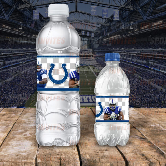 Indianapolis Colts Custom Sports Party Bottle Labels - Image 3