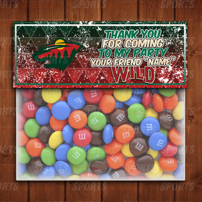 Minnesota Wild Sports Party Bag Toppers