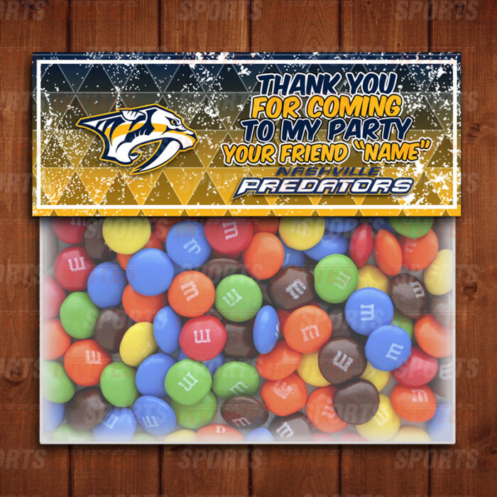 Nashville Predators Sports Party Bag Toppers