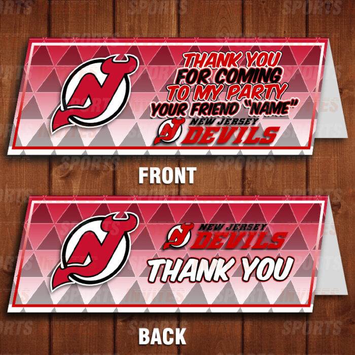New Jersey Devils Sports Party Bag Toppers - Image 2