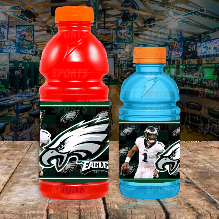Philadelphia Eagles Custom Sports Party Bottle Labels