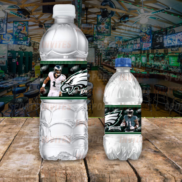 Philadelphia Eagles Custom Sports Party Bottle Labels - Image 2