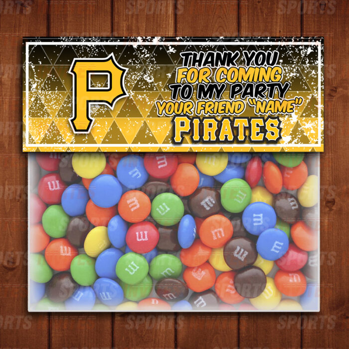 Pittsburgh Pirates Sports Party Bag Toppers