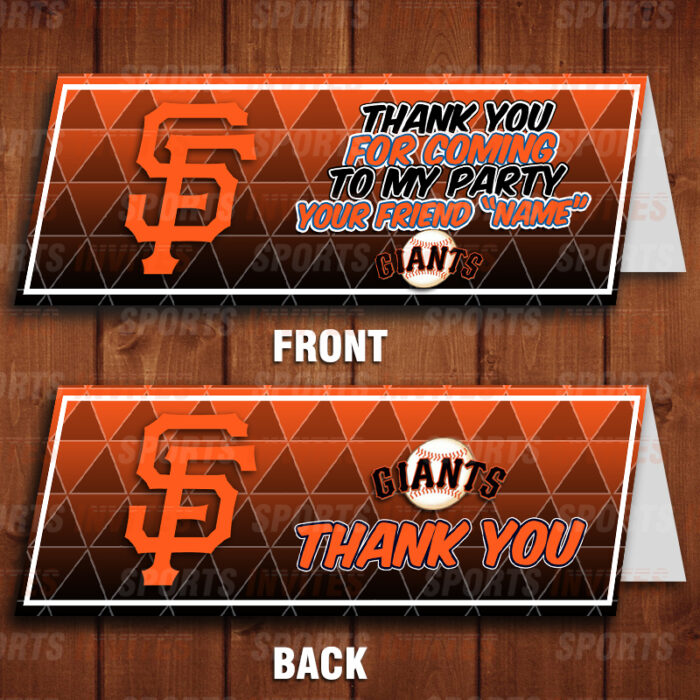 San Francisco Giants Sports Party Bag Toppers - Image 2