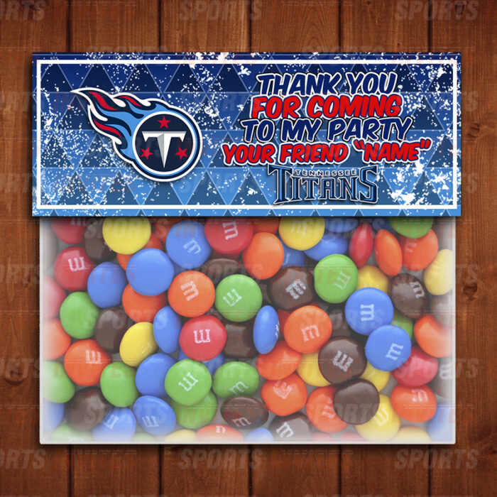 Tennessee Titans Sports Party Bag Toppers