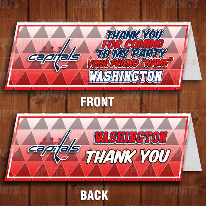 Washington Capitals Sports Party Bag Toppers - Image 2