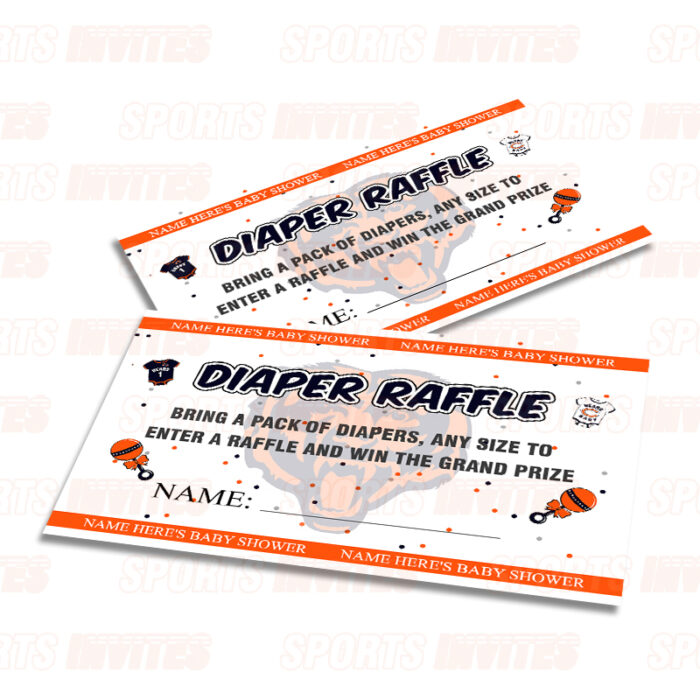 Chicago Bears Baby Shower Diaper Raffle - Image 2