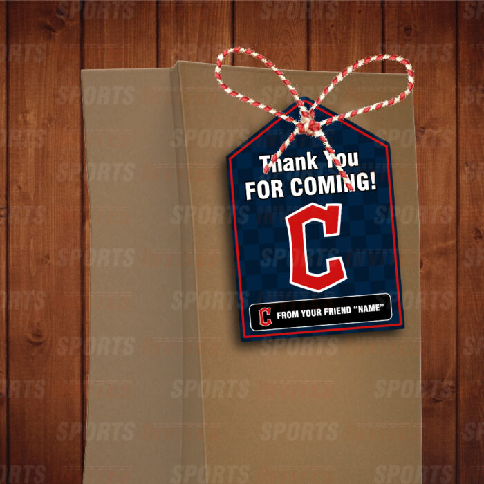 Cleveland Guardians Bag Tags - Lollie Tags Party Favors - Image 2