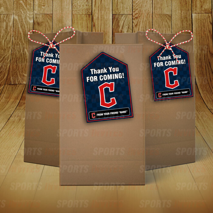 Cleveland Guardians Bag Tags - Lollie Tags Party Favors - Image 3