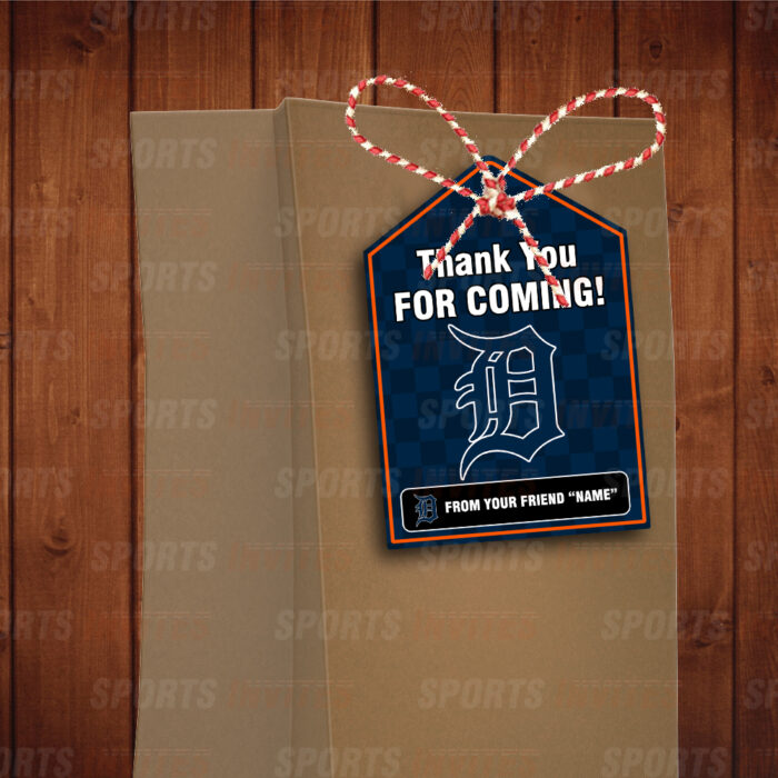 Detroit Tigers Bag Tags - Lollie Tags Party Favors - Image 3