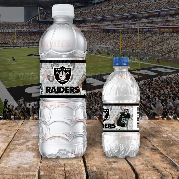 Las Vegas Raiders Custom Sports Party Bottle Labels - Image 3