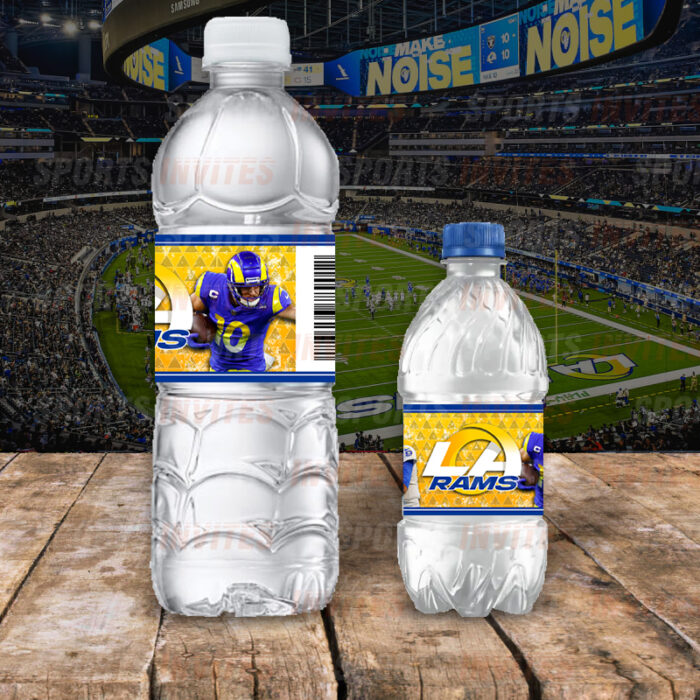 Los Angeles Rams Custom Sports Party Bottle Labels - Image 3