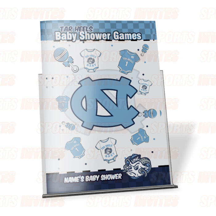 North Carolina Tar Heels – UNC Baby Shower Party Games | 8 Game Booklet