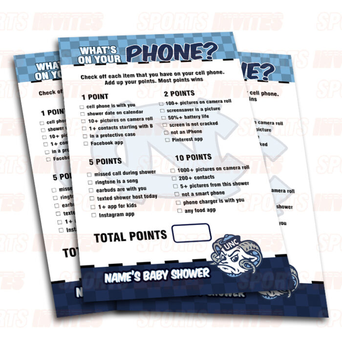 North Carolina Tar Heels – UNC Baby Shower Party Games | 8 Game Booklet - Image 7