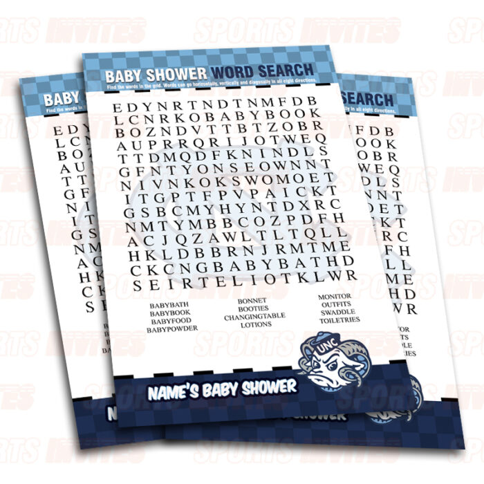 North Carolina Tar Heels – UNC Baby Shower Party Games | 8 Game Booklet - Image 6