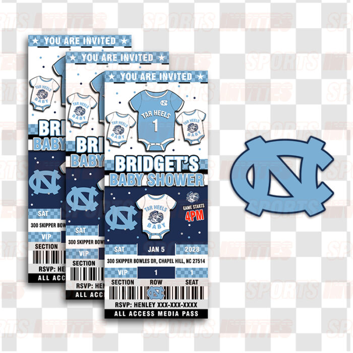 North Carolina Tar Heels – UNC Ultimate Baby Shower Party Package - Image 2
