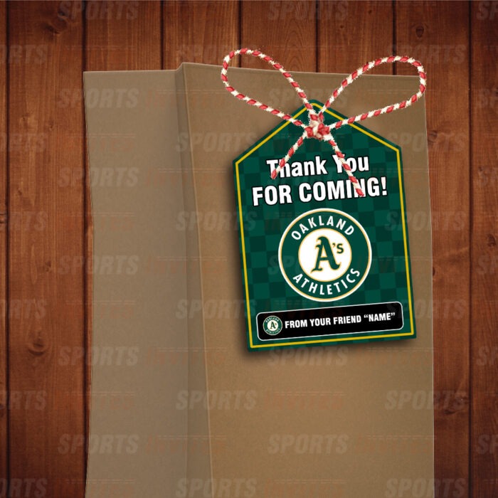 Oakland Athletics Bag Tags - Lollie Tags Party Favors - Image 3