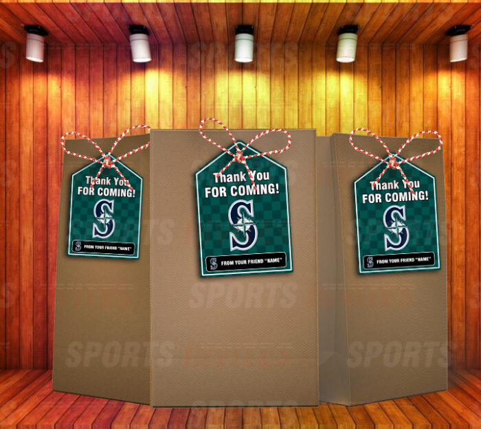 Seattle Mariners Bag Tags - Lollie Tags Party Favors