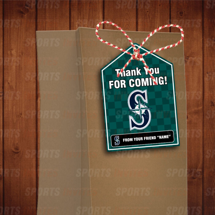 Seattle Mariners Bag Tags - Lollie Tags Party Favors - Image 3