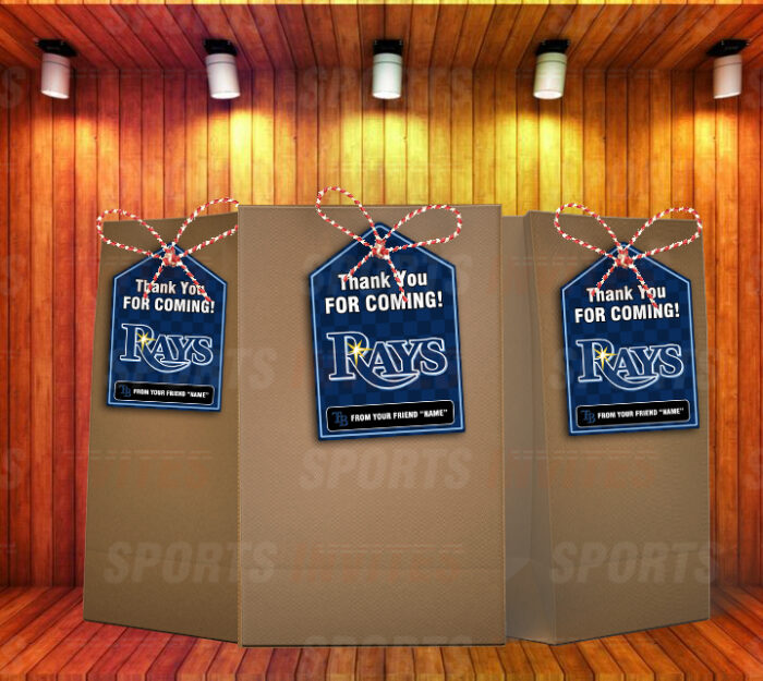 Tampa Bay Rays Bag Tags - Lollie Tags Party Favors
