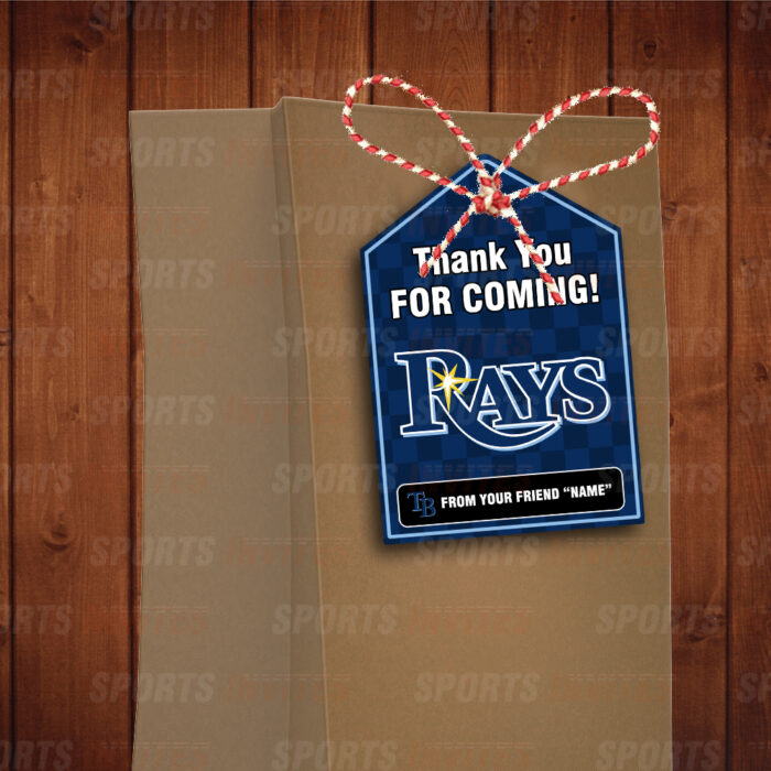 Tampa Bay Rays Bag Tags - Lollie Tags Party Favors - Image 3
