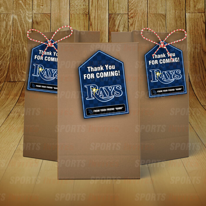 Tampa Bay Rays Bag Tags - Lollie Tags Party Favors - Image 2
