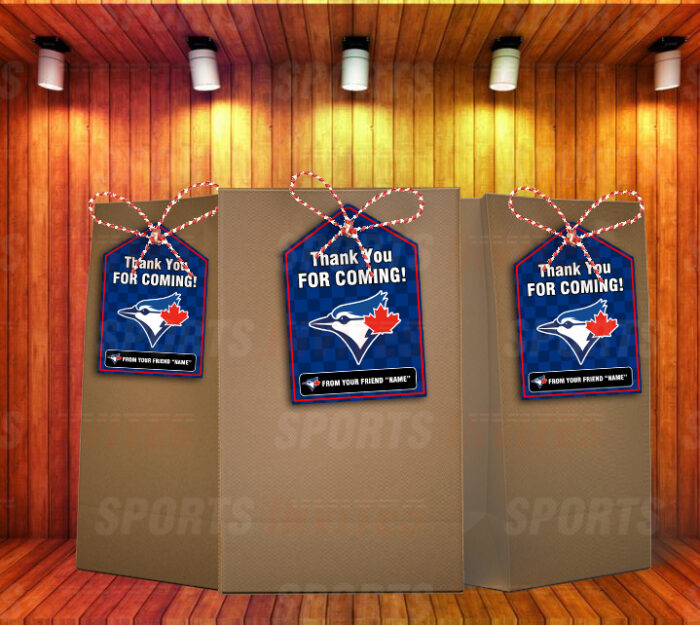 Toronto Blue Jays Bag Tags - Lollie Tags Party Favors