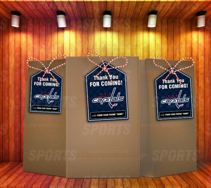 Washington Capitals Bag Tags - Lollie Tags Party Favors