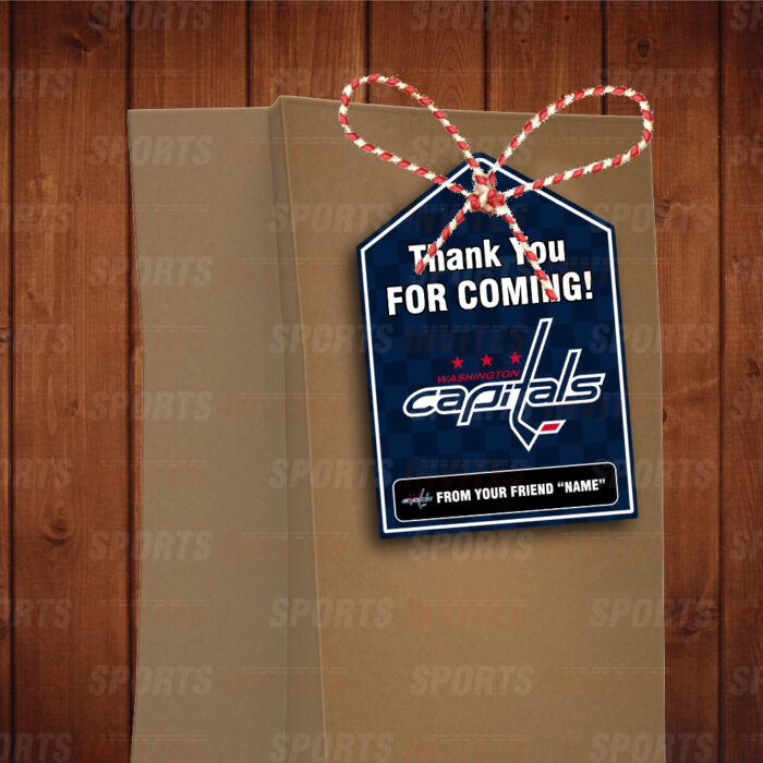 Washington Capitals Bag Tags - Lollie Tags Party Favors - Image 3
