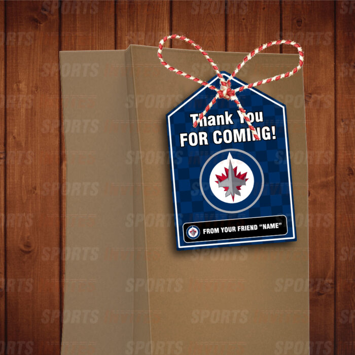 Winnipeg Jets Bag Tags - Lollie Tags Party Favors - Image 3