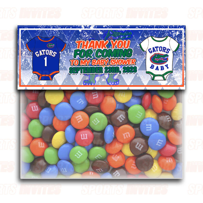 Florida Gators Baby Shower Sports Party Bag Toppers