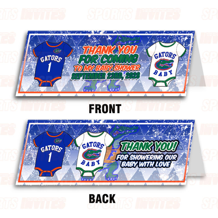 Florida Gators Baby Shower Sports Party Bag Toppers - Image 2