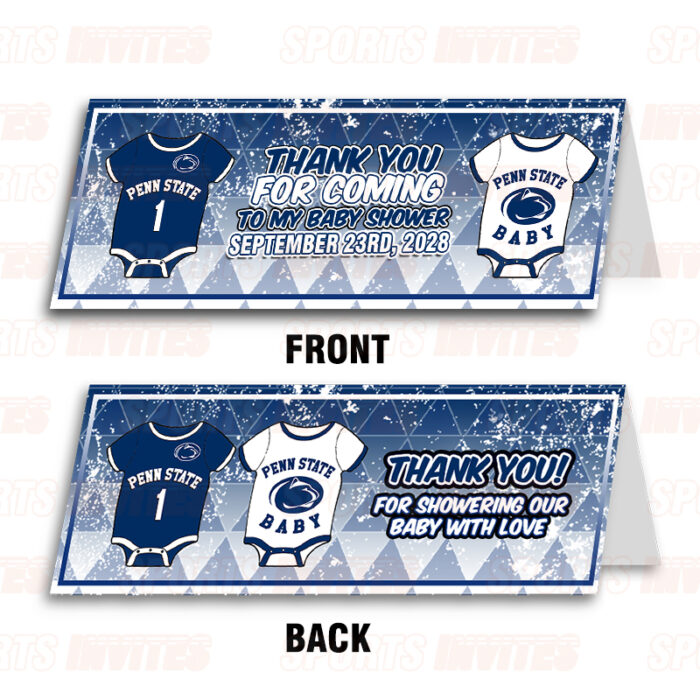 Penn State Nittany Lions Baby Shower Sports Party Bag Toppers - Image 2