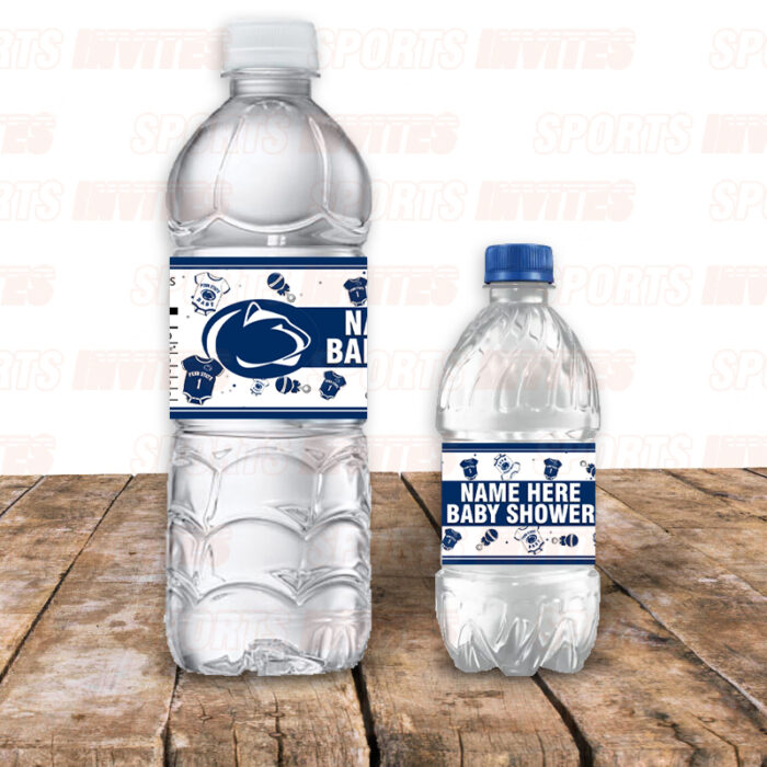 Penn State Nittany Lions Baby Shower Sports Bottle Labels - Image 3