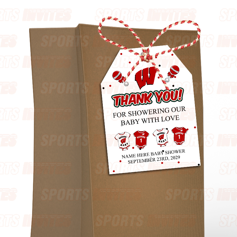 Wisconsin Badgers Ultimate Baby Shower Party Package - Image 9